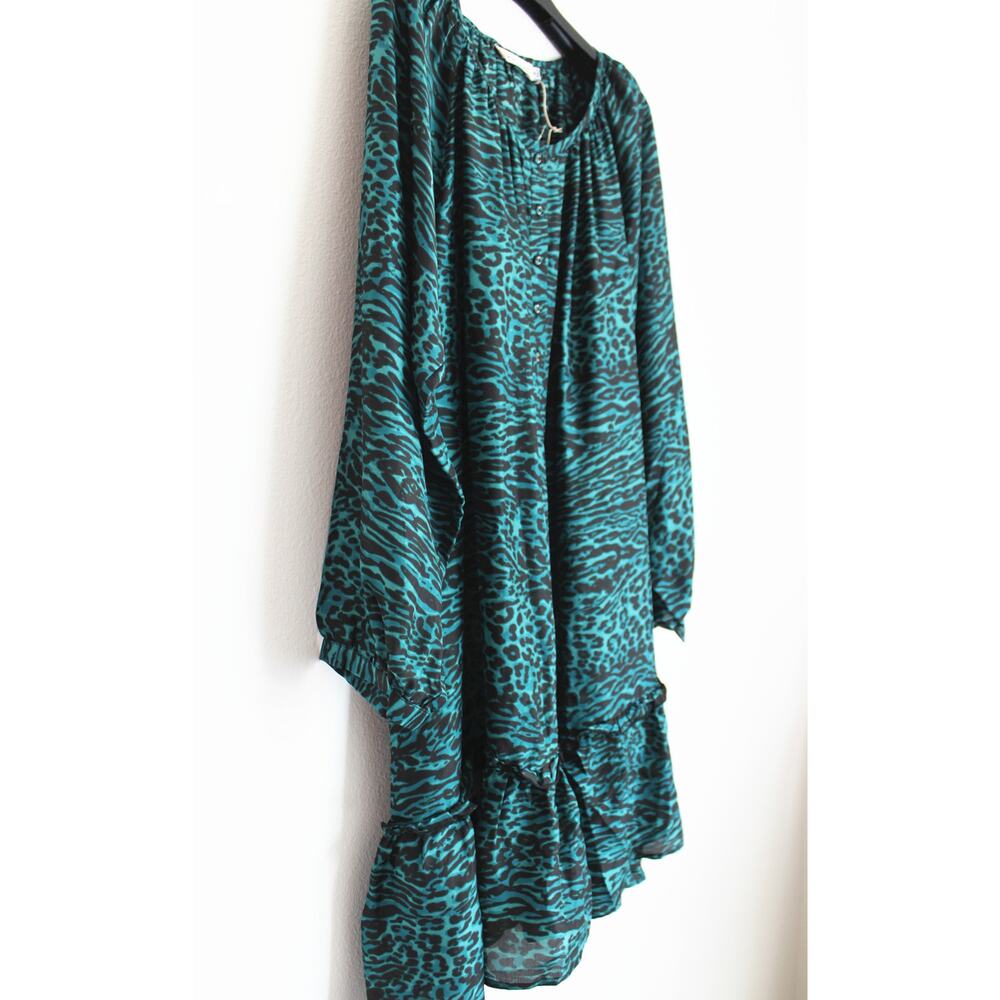 NEW Johnny Was Friday Silk Dress by Calme, Leopard Print, Sz XL - Picture 2 of 8